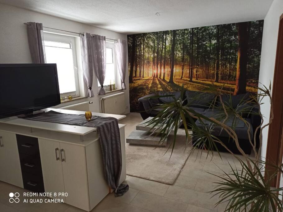 Gemütliches Ferienhaus im Harz direkt am Waldrand Harzgerode Exterior foto